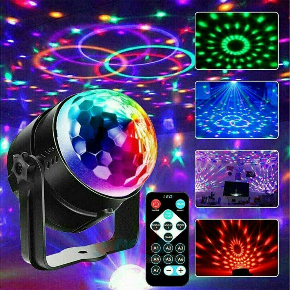 Lumières de fête disco stroboscopiques LED DJ Ball Ampoule activée par le son Lampe de danse Décoration