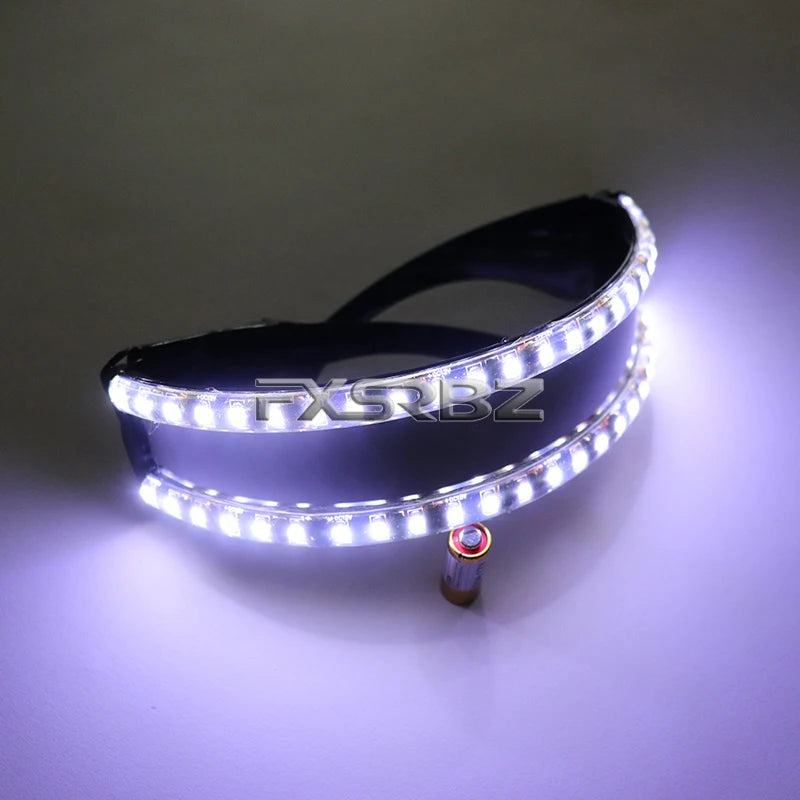 LED Flashing Light Up Glasses - Party Nightclub DJ Props