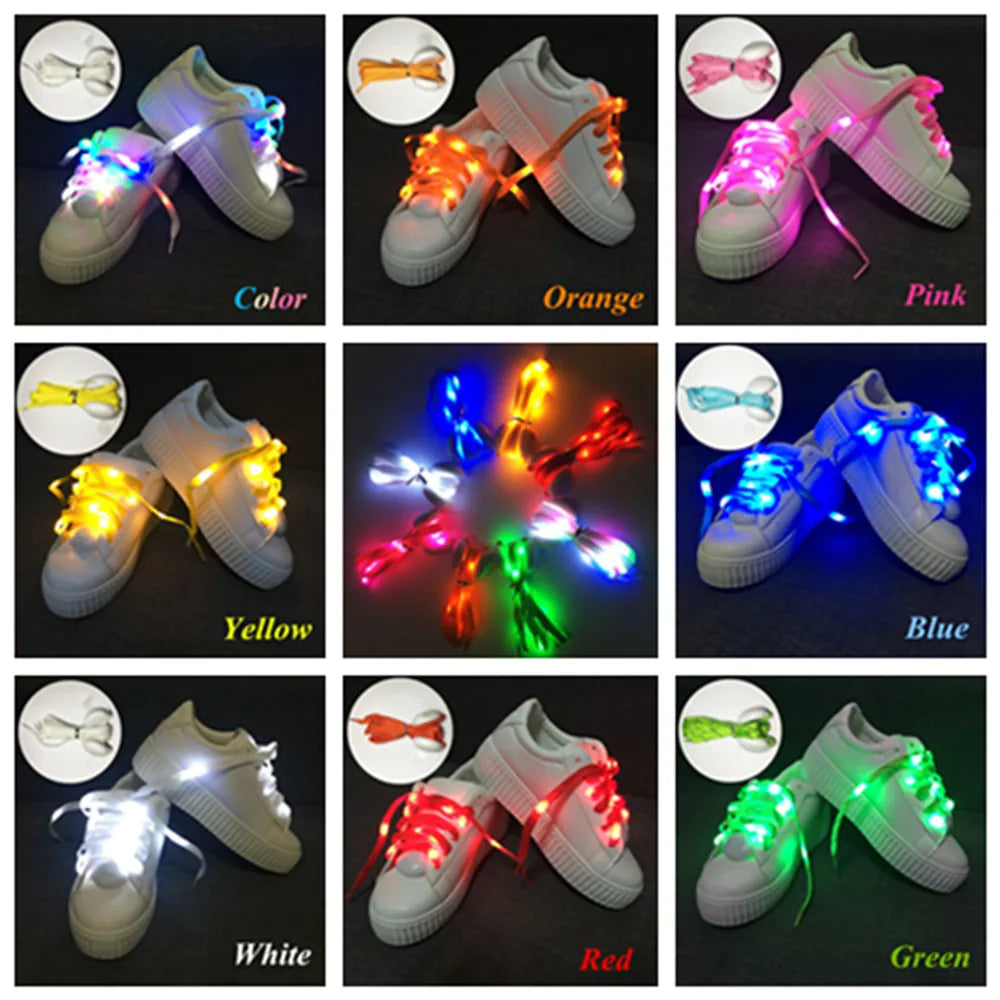 2M 20 LED Shoelaces for Festival Home Party Decoration Fashion