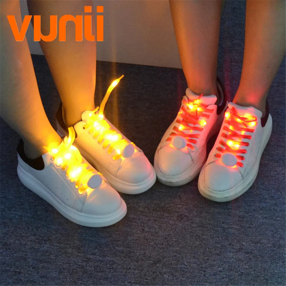 Cordones de zapatos con 20 luces LED de 2 m para decoración de fiestas en el hogar y festivales