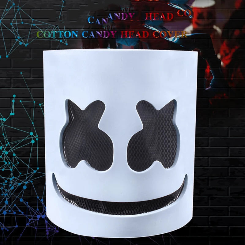 LED Marshmallow Mask for Dance DJ Party & Masquerade Costume